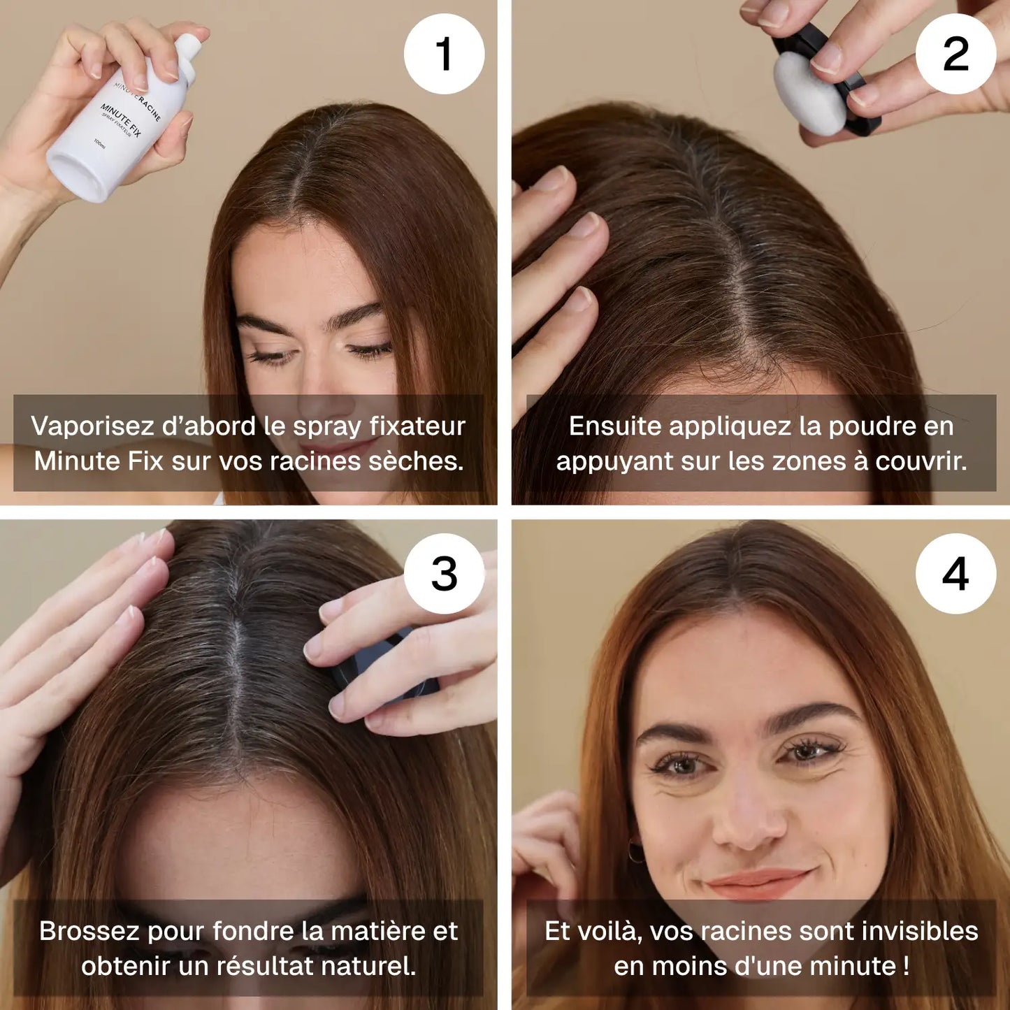 Duo Minute - Poudre Capillaire & Spray Fixateur